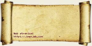 Jagoda Sebić vizit kartica